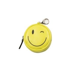 Winky Face Coin Purse Keychain